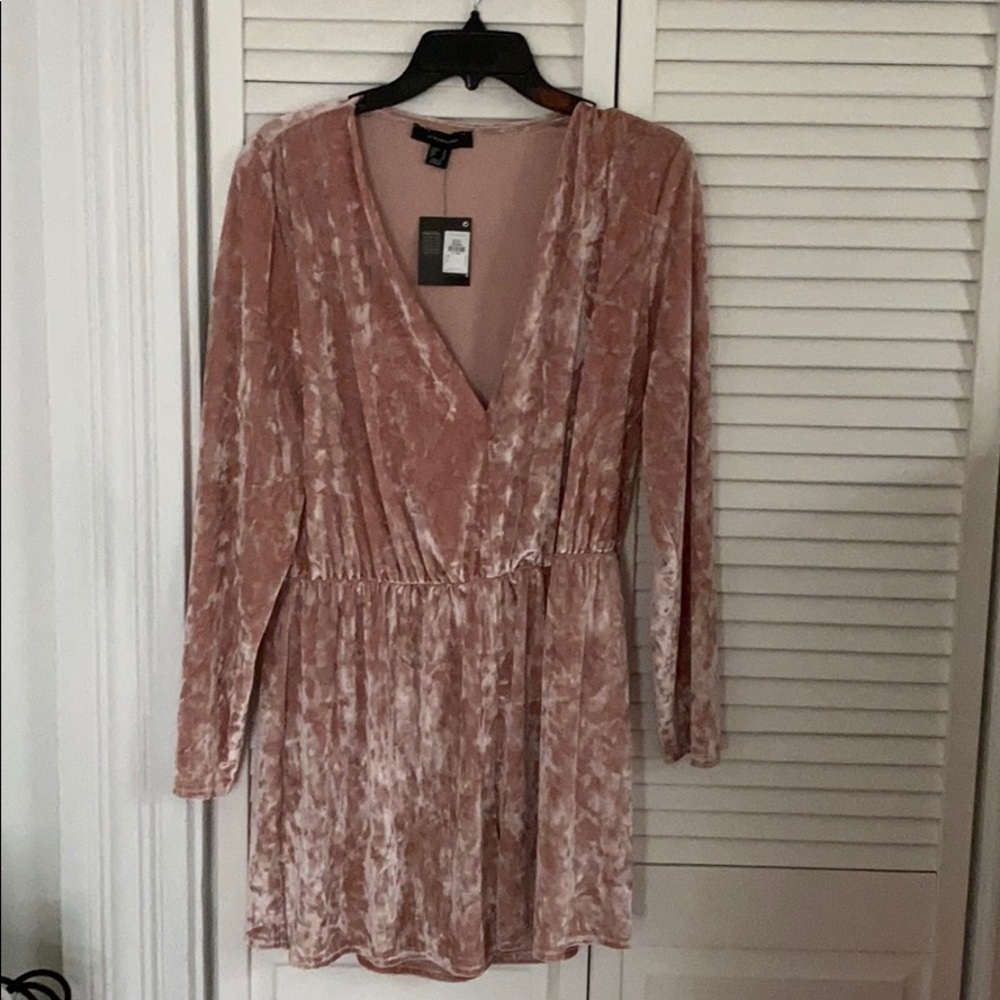 Crushed velvet romper